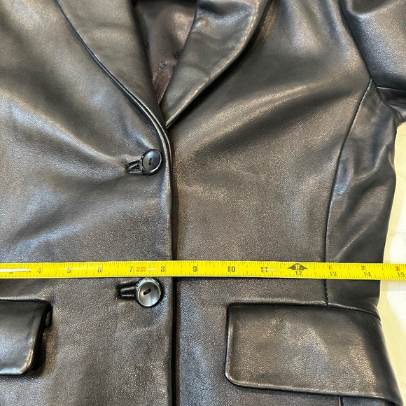 Kasper Black Leather Jacket - Picture 11 of 14